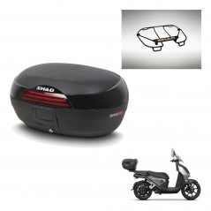 SHAD Baul trasero + parrilla portabultos superior herraje montaje SH46 SH 46 NEW MODEL KIT-242819
