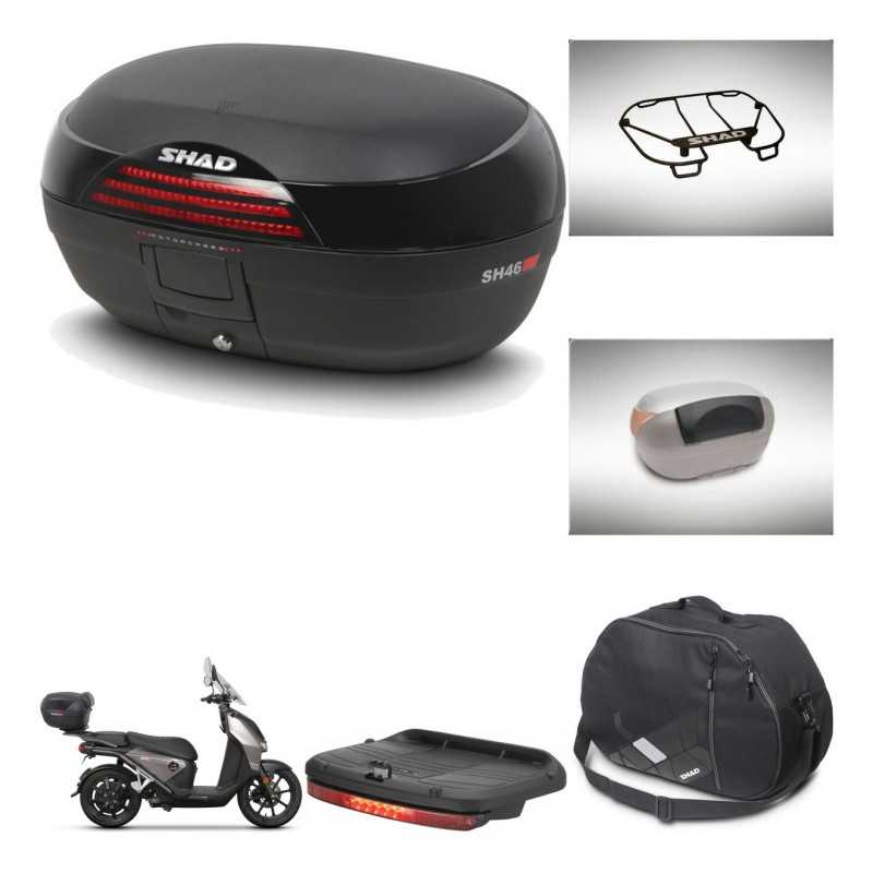SHAD Rear trunk + accessories + mounting hardware SH46 SH 46 NEW MODEL KIT-242826