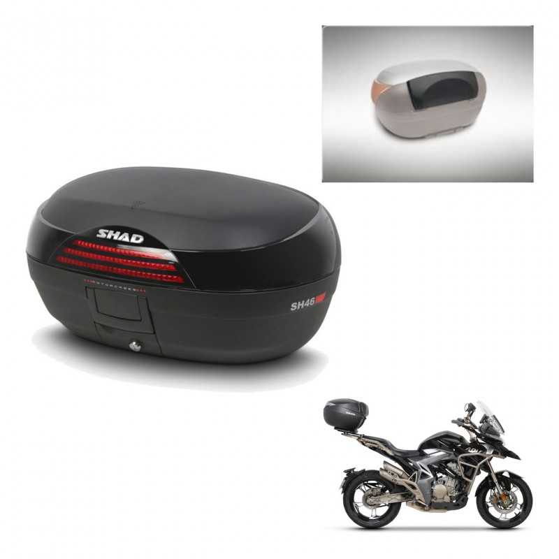 SHAD Rear trunk + passenger backrest + mounting hardware SH46 SH 46 NEW MODEL KIT-242863