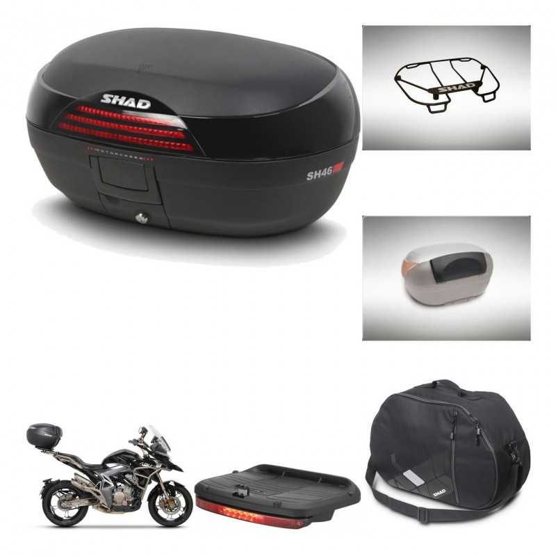 SHAD Rear trunk + accessories + mounting hardware SH46 SH 46 NEW MODEL KIT-242874