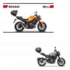 SHAD Baul trasero + herraje montaje SH34 CARBON LOOK KIT-242903