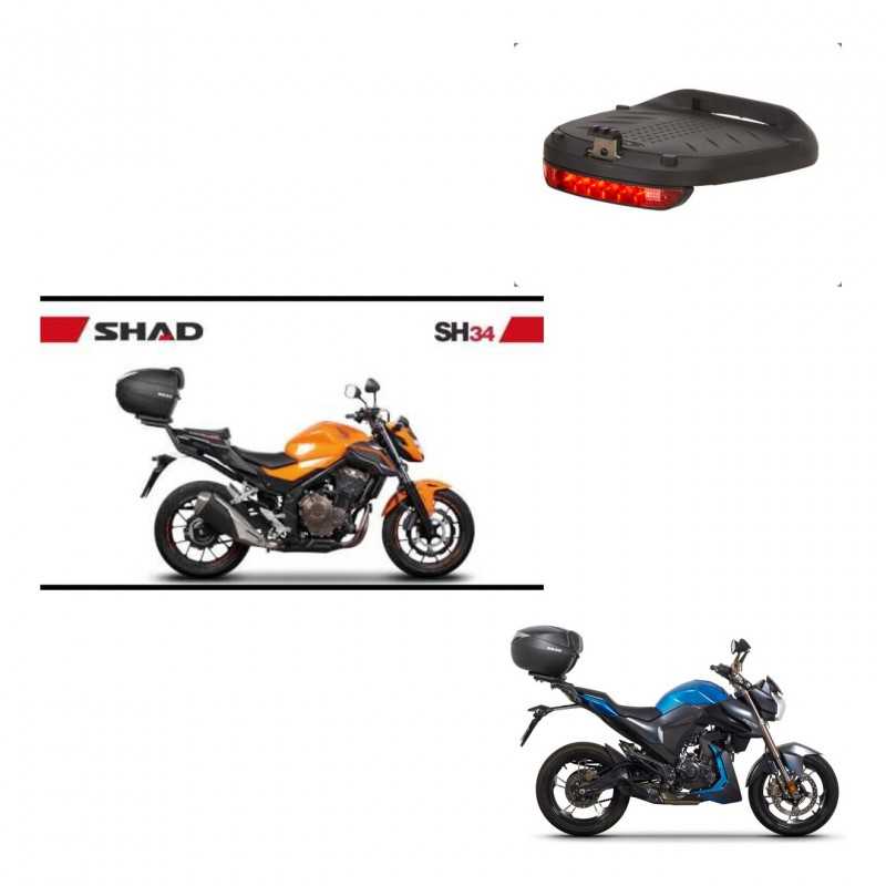 SHAD Rear trunk + brake light + mounting hardware SH34 CARBON LOOK KIT-242920