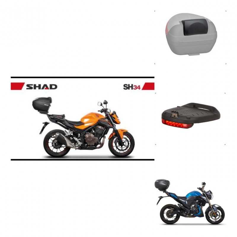 SHAD Rear trunk + accessories + mounting hardware SH34 CARBON LOOK KIT-242922