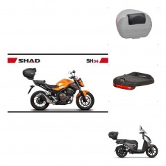 SHAD Baul trasero + accesorios herraje montaje SH34 CARBON LOOK KIT-242930