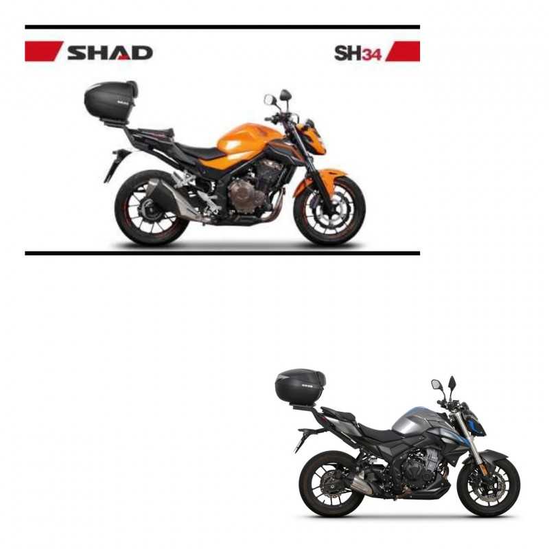 SHAD Baul trasero + herraje montaje SH34 CARBON LOOK KIT-242931