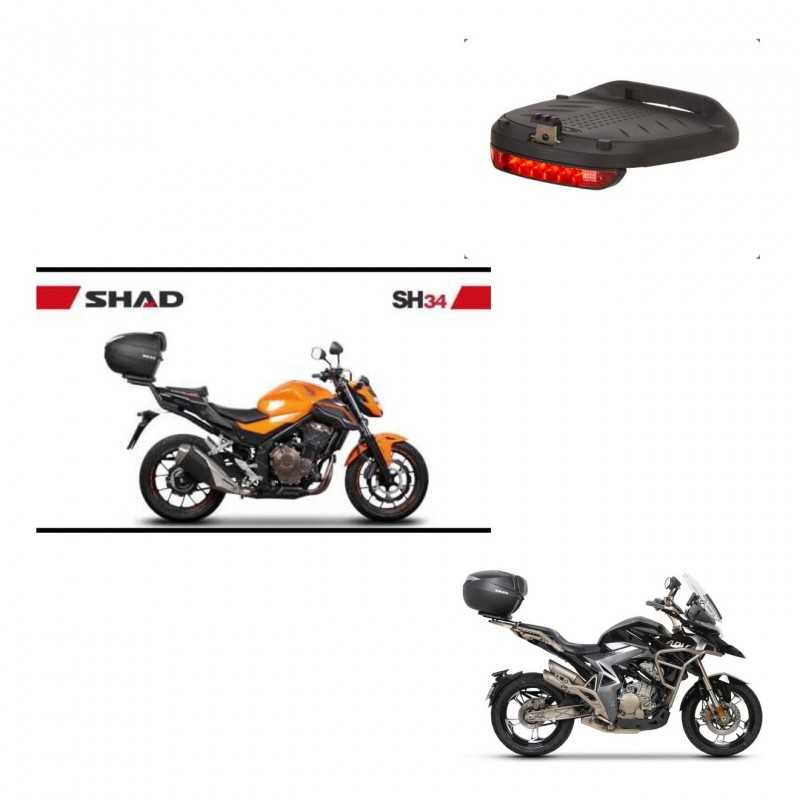 SHAD Rear trunk + brake light + mounting hardware SH34 CARBON LOOK KIT-242940