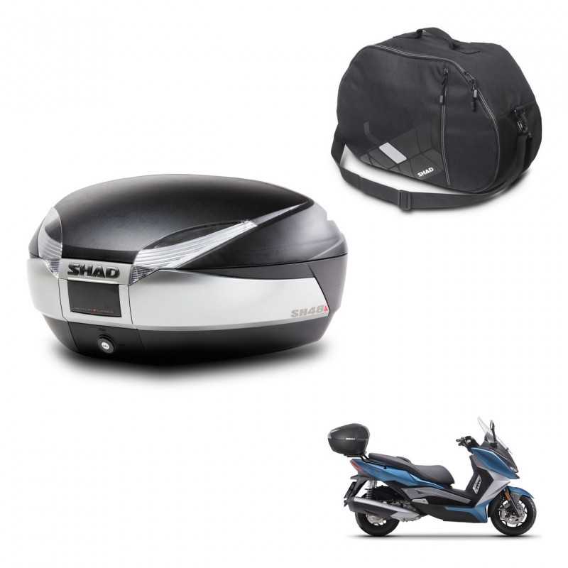 SHAD Rear trunk + internal bag + mounting hardware SH48 TITANIUM PREMIUM KIT-243113