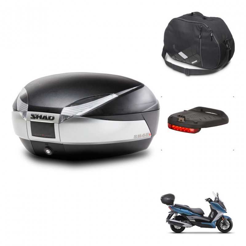 SHAD Rear trunk + accessories + mounting hardware SH48 TITANIUM PREMIUM KIT-243114
