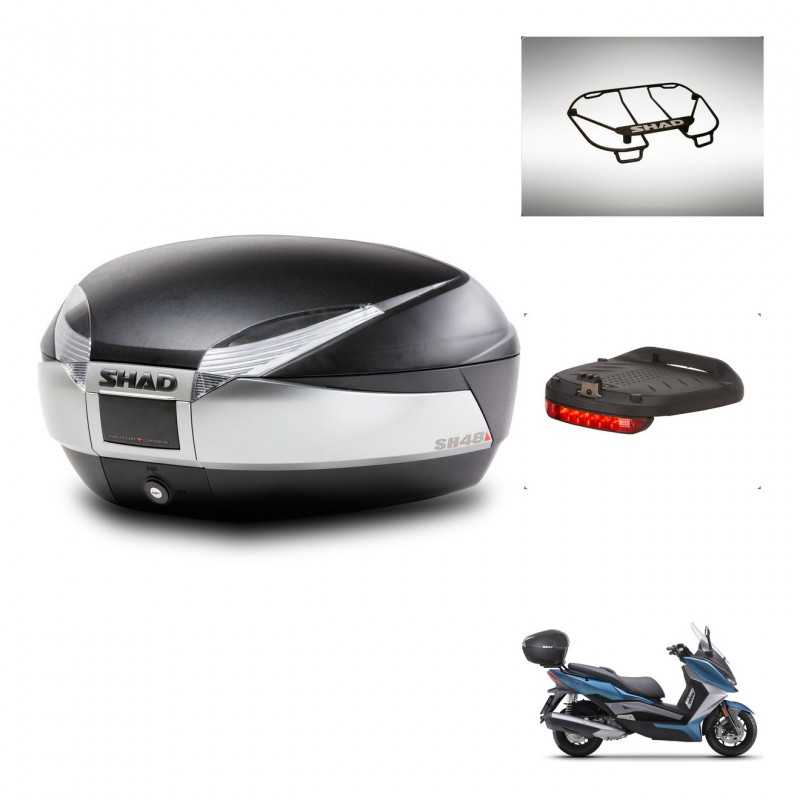 SHAD Rear trunk + accessories + mounting hardware SH48 TITANIUM PREMIUM KIT-243116