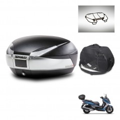 SHAD Rear trunk + accessories + mounting hardware SH48 TITANIUM PREMIUM KIT-243117
