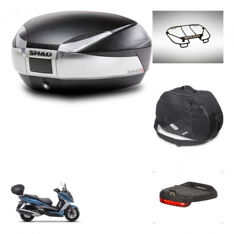 SHAD Baul trasero + accesorios herraje montaje SH48 TITANIUM PREMIUM KIT-243118