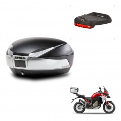 SHAD Baul trasero + luz de freno herraje montaje SH48 TITANIUM PREMIUM KIT-243120
