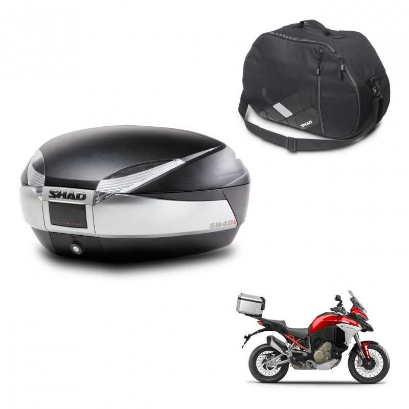 SHAD Rear trunk + internal bag + mounting hardware SH48 TITANIUM PREMIUM KIT-243121