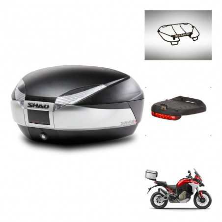 SHAD Rear trunk + accessories + mounting hardware SH48 TITANIUM PREMIUM KIT-243124