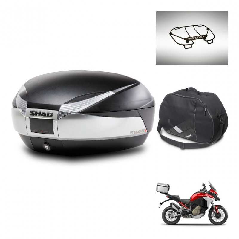 SHAD Rear trunk + accessories + mounting hardware SH48 TITANIUM PREMIUM KIT-243125