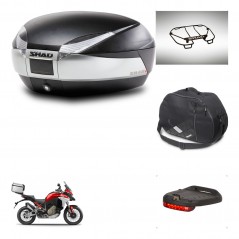 SHAD Rear trunk + accessories + mounting hardware SH48 TITANIUM PREMIUM KIT-243126
