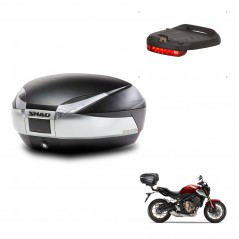 SHAD Rear trunk + brake light + mounting hardware SH48 TITANIUM PREMIUM KIT-243128