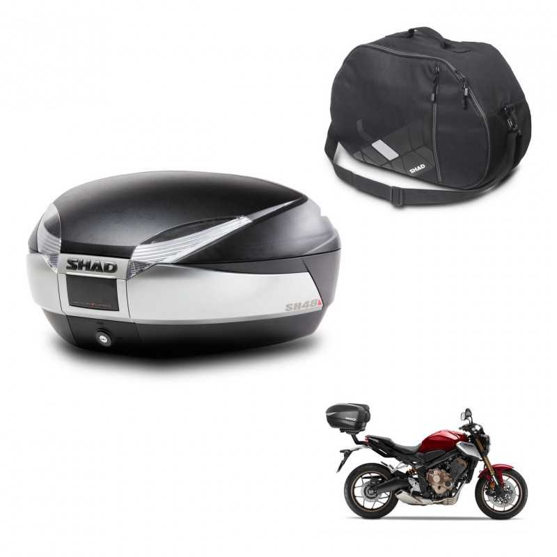 SHAD Rear trunk + internal bag + mounting hardware SH48 TITANIUM PREMIUM KIT-243129