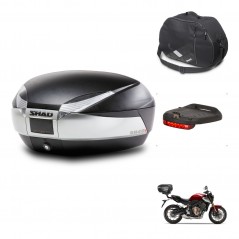 SHAD Rear trunk + accessories + mounting hardware SH48 TITANIUM PREMIUM KIT-243130