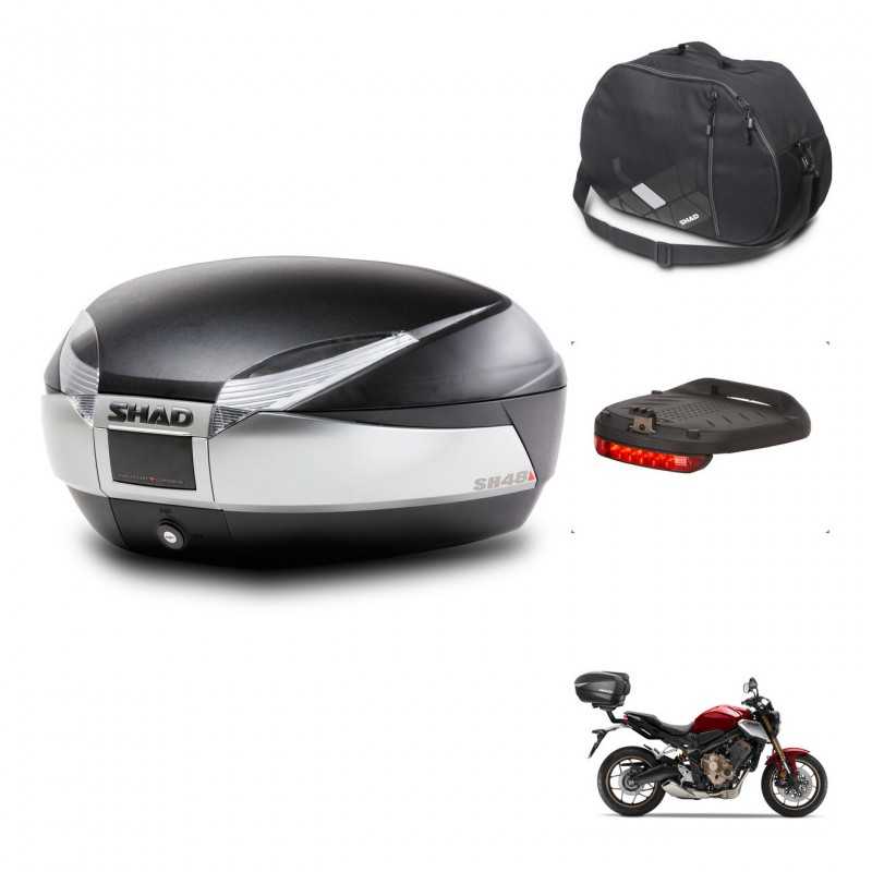 SHAD Rear trunk + accessories + mounting hardware SH48 TITANIUM PREMIUM KIT-243130