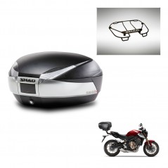 SHAD Rear trunk + upper rack rack + mounting hardware SH48 TITANIUM PREMIUM KIT-243131