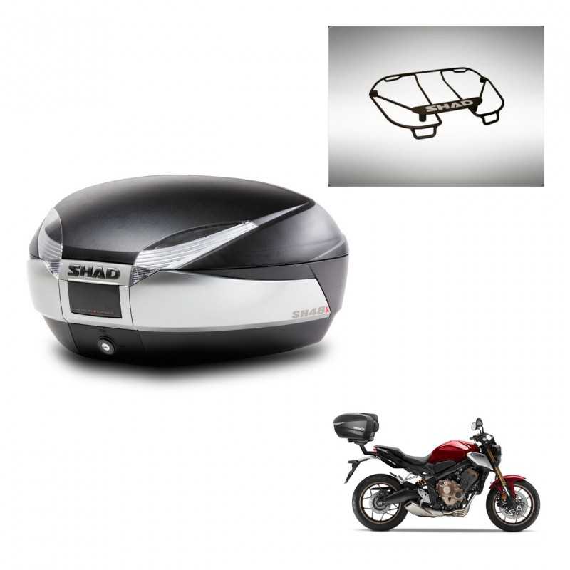 SHAD Rear trunk + upper rack rack + mounting hardware SH48 TITANIUM PREMIUM KIT-243131