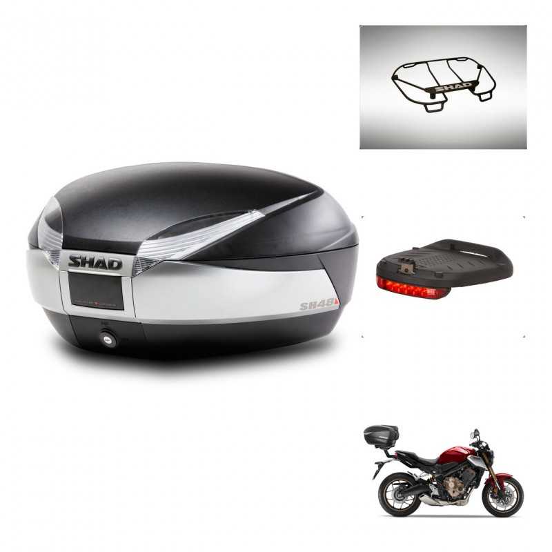 SHAD Baul trasero + accesorios herraje montaje SH48 TITANIUM PREMIUM KIT-243132