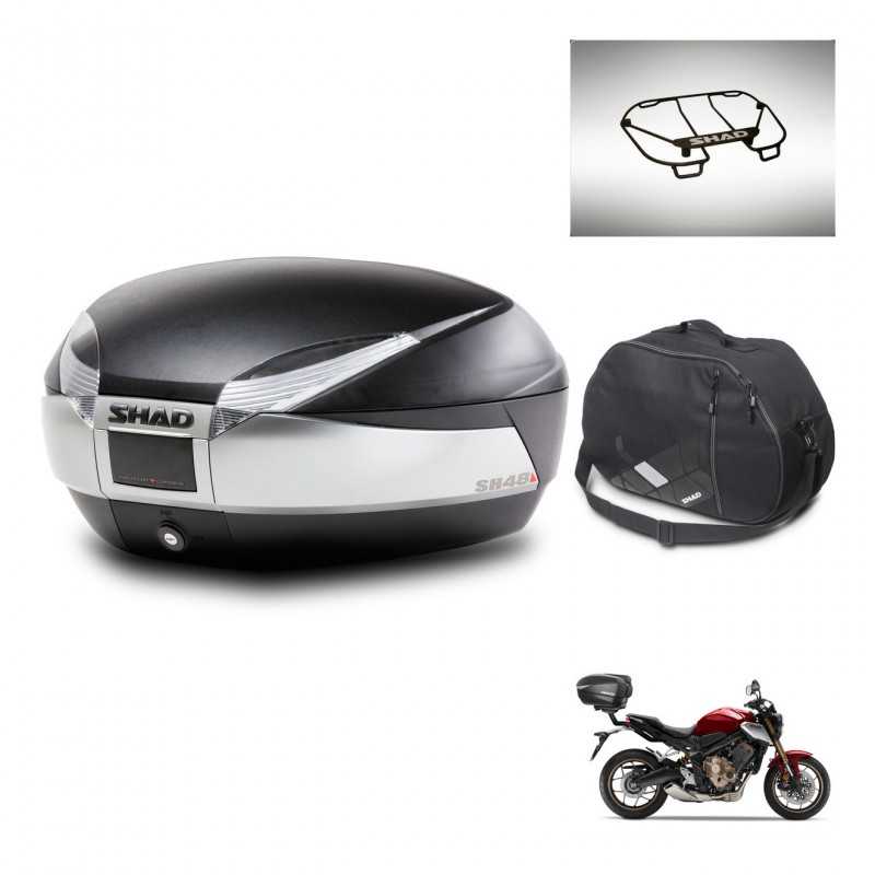 SHAD Rear trunk + accessories + mounting hardware SH48 TITANIUM PREMIUM KIT-243133
