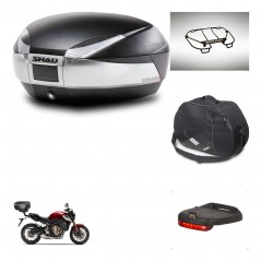 SHAD Baul trasero + accesorios herraje montaje SH48 TITANIUM PREMIUM KIT-243134