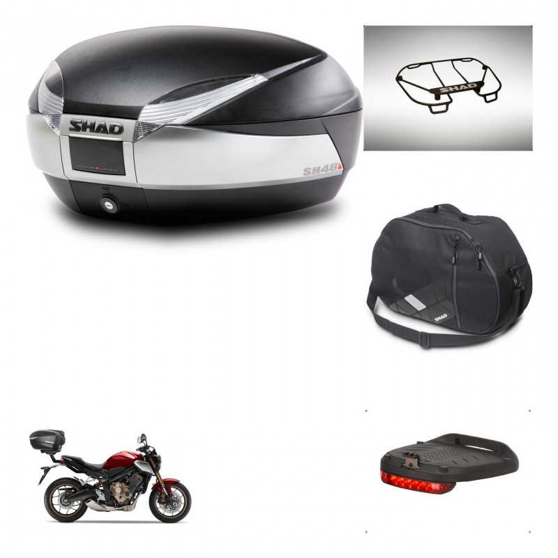 SHAD Baul trasero + accesorios herraje montaje SH48 TITANIUM PREMIUM KIT-243134