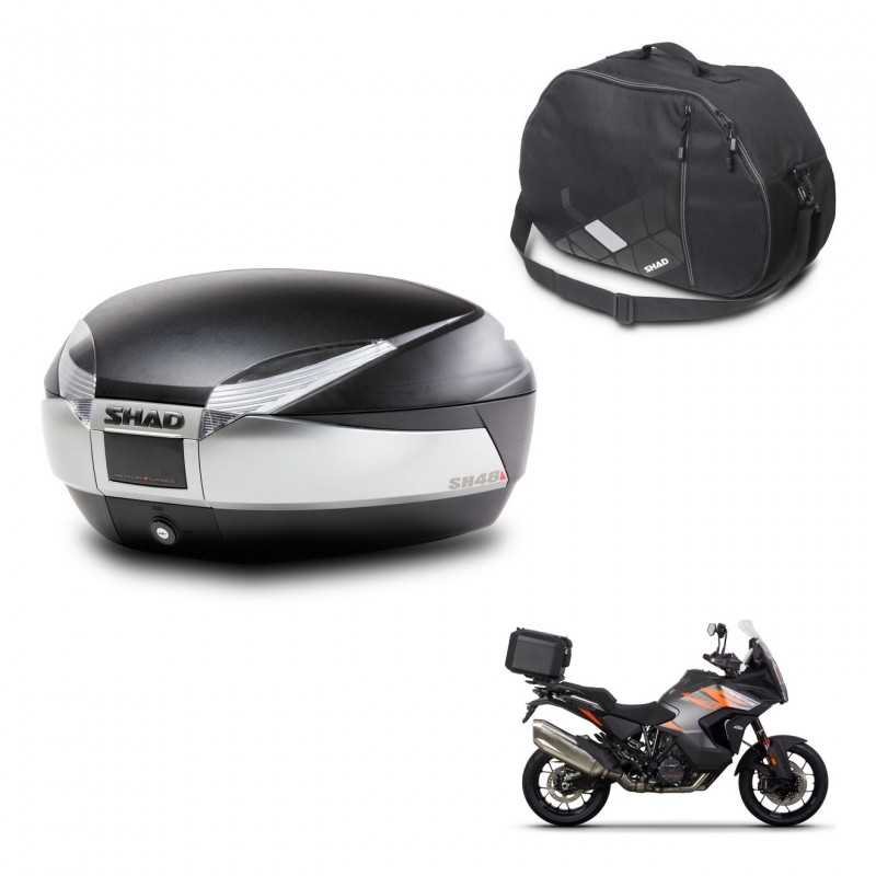 SHAD Rear trunk + internal bag + mounting hardware SH48 TITANIUM PREMIUM KIT-243137