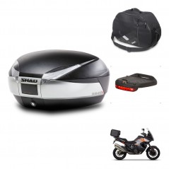 SHAD Baul trasero + accesorios herraje montaje SH48 TITANIUM PREMIUM KIT-243138