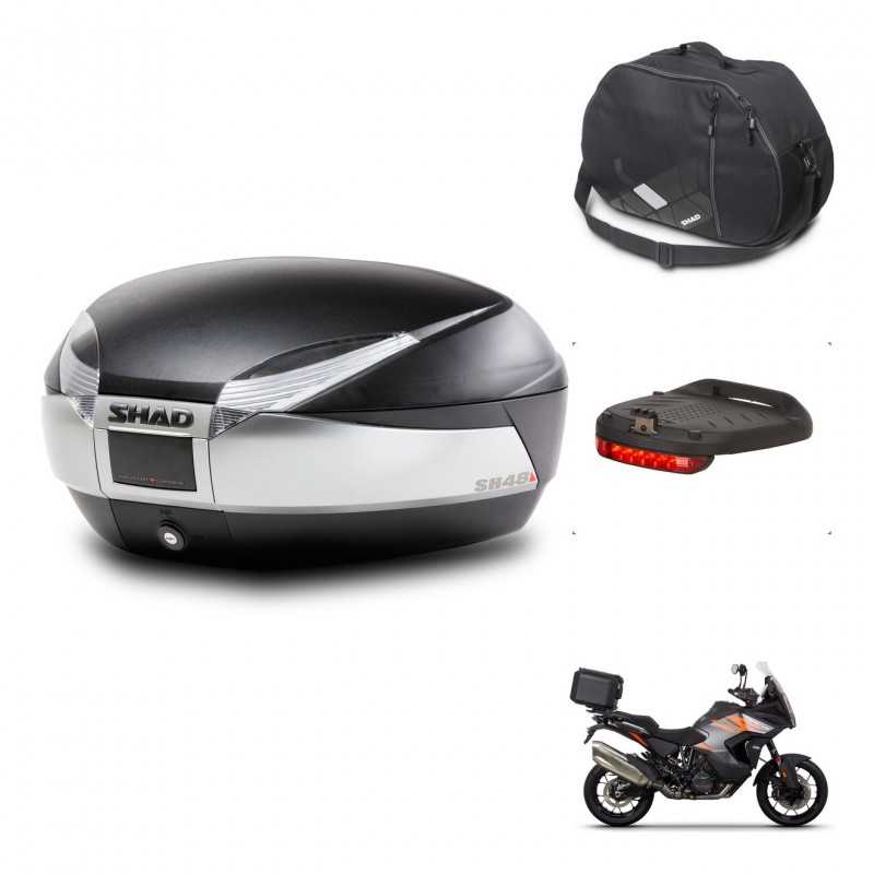 SHAD Baul trasero + accesorios herraje montaje SH48 TITANIUM PREMIUM KIT-243138