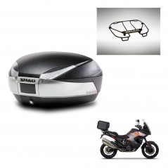 SHAD Baul trasero + parrilla portabultos superior herraje montaje SH48 TITANIUM PREMIUM KIT-243139