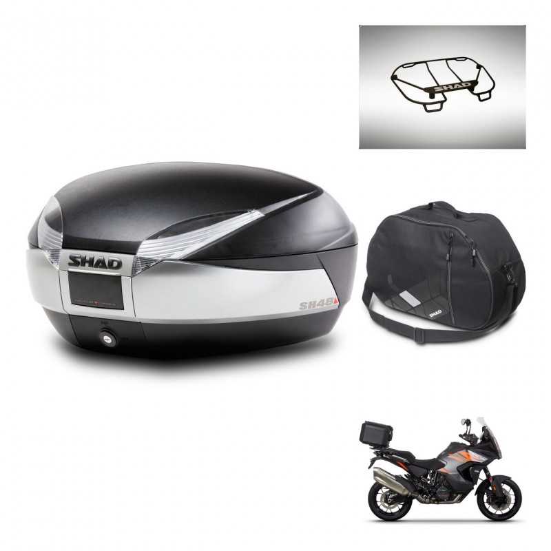 SHAD Baul trasero + accesorios herraje montaje SH48 TITANIUM PREMIUM KIT-243141
