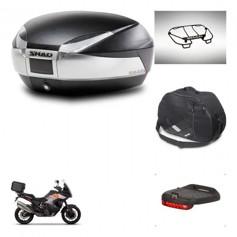 SHAD Rear trunk + accessories + mounting hardware SH48 TITANIUM PREMIUM KIT-243142
