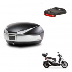 SHAD Baul trasero + luz de freno herraje montaje SH48 TITANIUM PREMIUM KIT-243144