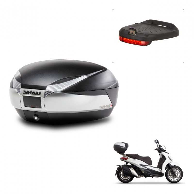 SHAD Rear trunk + brake light + mounting hardware SH48 TITANIUM PREMIUM KIT-243144