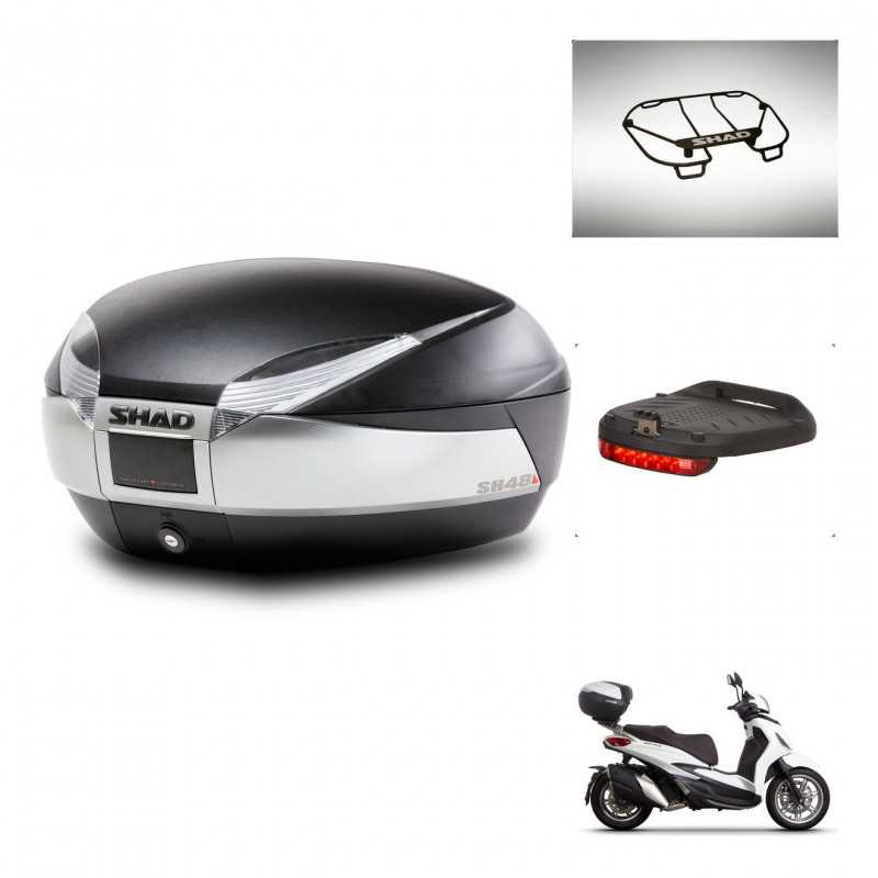 SHAD Rear trunk + accessories + mounting hardware SH48 TITANIUM PREMIUM KIT-243148