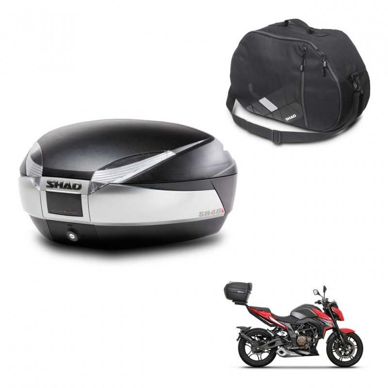 SHAD Rear trunk + internal bag + mounting hardware SH48 TITANIUM PREMIUM KIT-243161