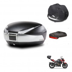 SHAD Baul trasero + accesorios herraje montaje SH48 TITANIUM PREMIUM KIT-243162