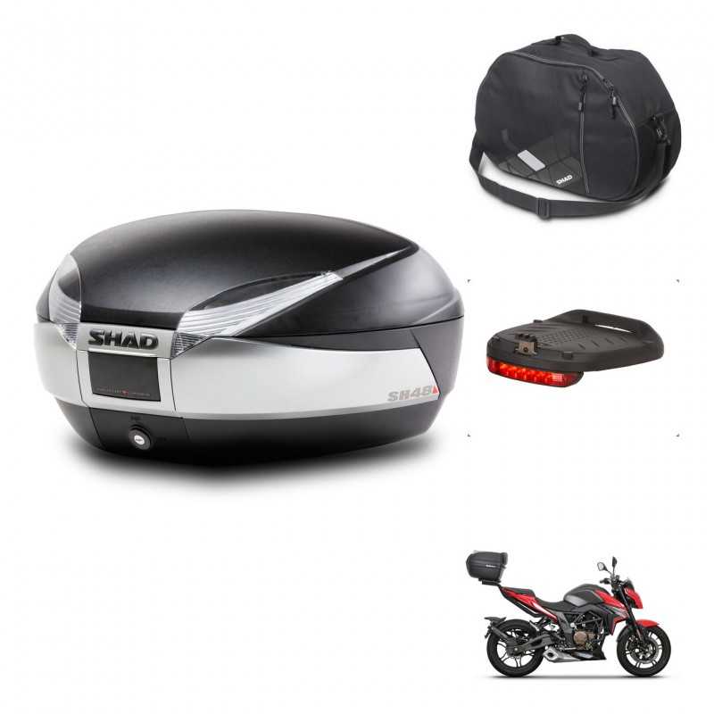 SHAD Baul trasero + accesorios herraje montaje SH48 TITANIUM PREMIUM KIT-243162