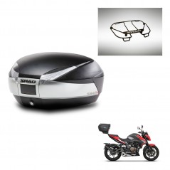 SHAD Rear trunk + upper rack rack + mounting hardware SH48 TITANIUM PREMIUM KIT-243163