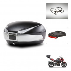 SHAD Rear trunk + accessories + mounting hardware SH48 TITANIUM PREMIUM KIT-243164