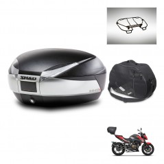 SHAD Rear trunk + accessories + mounting hardware SH48 TITANIUM PREMIUM KIT-243165