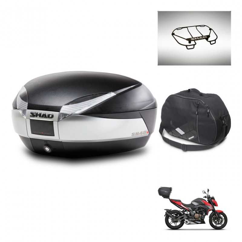 SHAD Rear trunk + accessories + mounting hardware SH48 TITANIUM PREMIUM KIT-243165
