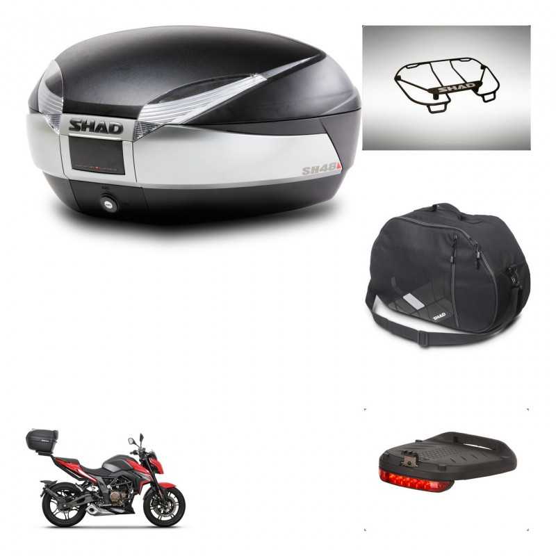 SHAD Baul trasero + accesorios herraje montaje SH48 TITANIUM PREMIUM KIT-243166
