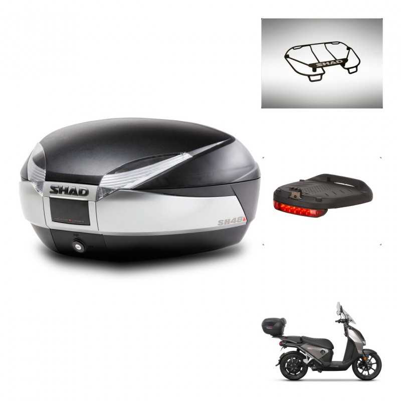 SHAD Rear trunk + accessories + mounting hardware SH48 TITANIUM PREMIUM KIT-243188