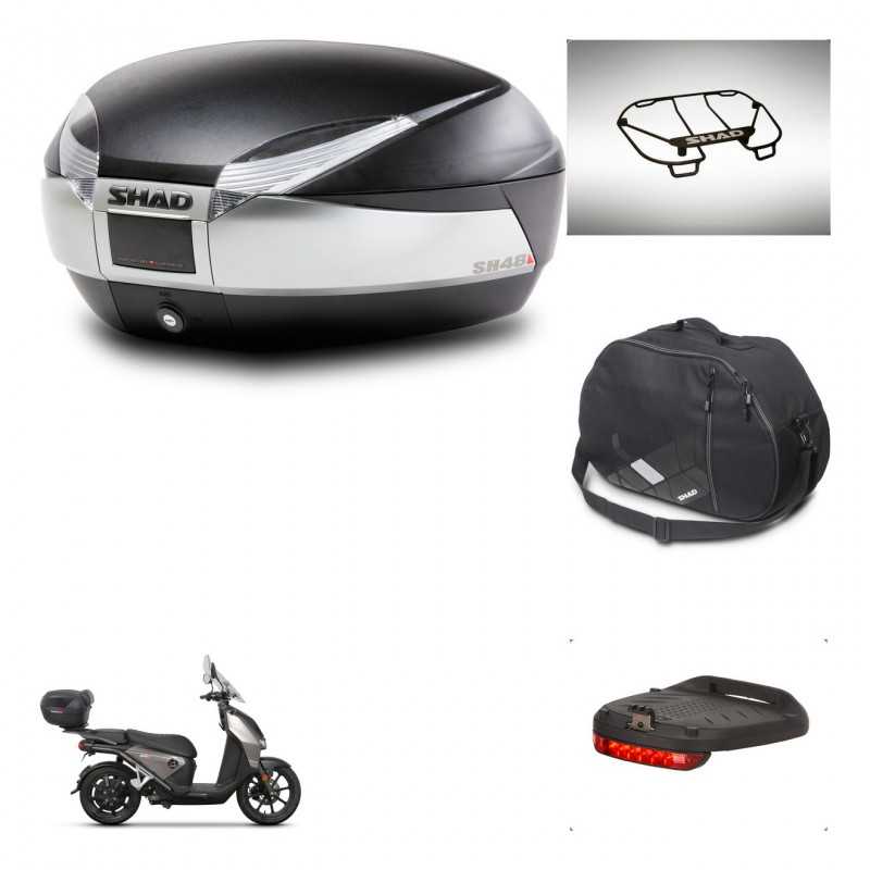 SHAD Baul trasero + accesorios herraje montaje SH48 TITANIUM PREMIUM KIT-243190