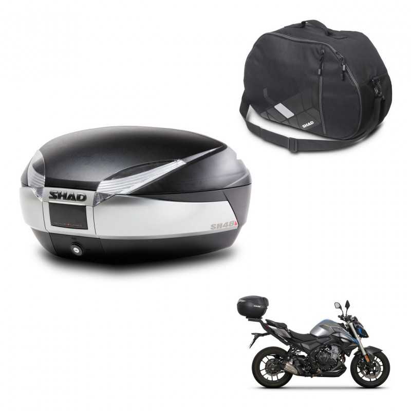 SHAD Rear trunk + internal bag + mounting hardware SH48 TITANIUM PREMIUM KIT-243193